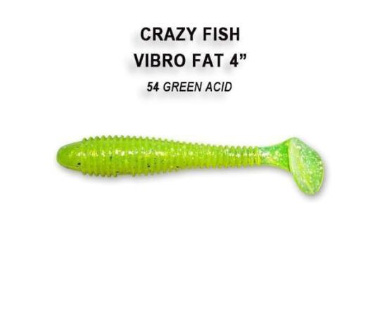 Мягкая приманка CRAZY FISH Vibro fat 4" 14-100-54-6, фото 