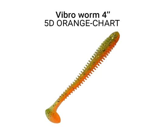 Мягкая приманка CRAZY FISH Vibro Worm 4'' 75-100-5d-6, фото 