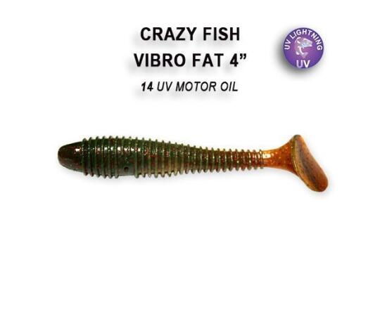 Мягкая приманка CRAZY FISH Vibro fat 4" 14-100-14-6, фото 