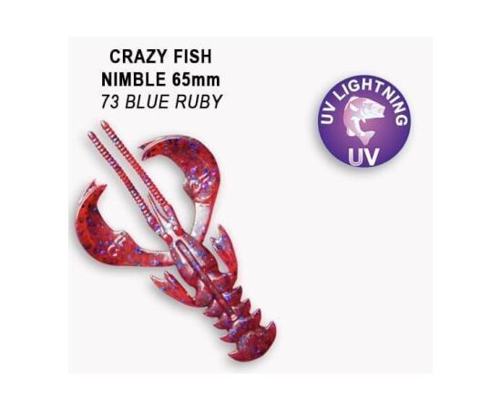 Мягкая приманка CRAZY FISH Nimble 2.5" 44-65-73-6, фото 