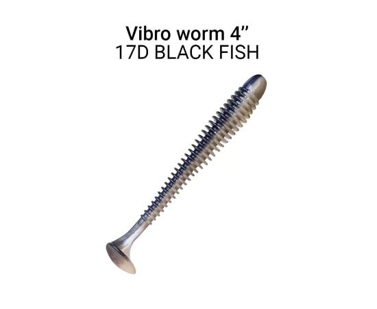 Мягкая приманка CRAZY FISH Vibro Worm 4'' 75-100-17d-6, фото 