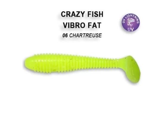 Мягкая приманка CRAZY FISH Vibro fat 2.7" 1-71-6-6, фото 