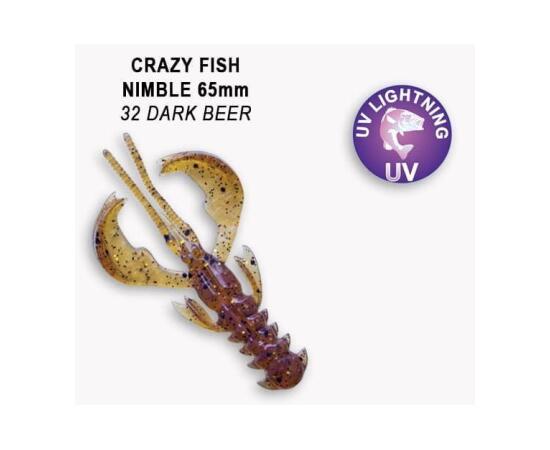 Мягкая приманка CRAZY FISH Nimble 2.5" 44-65-32-6, фото 