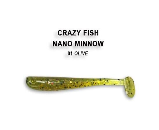 Мягкая приманка CRAZY FISH Nano Minnow 2.2" 22-55-1-6, фото 