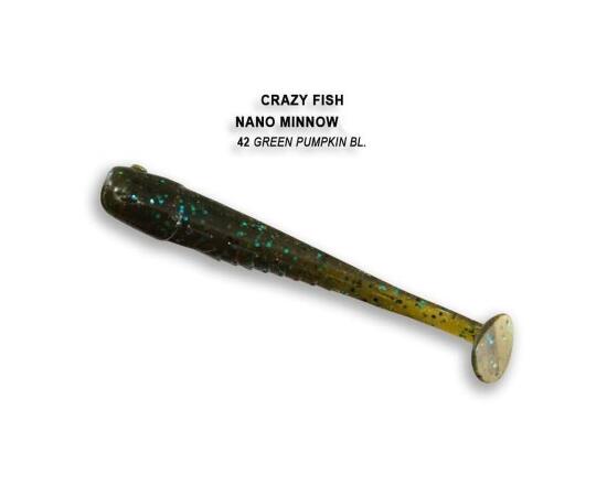 Мягкая приманка CRAZY FISH Nano Minnow 2.2" 22-55-42-6, фото 