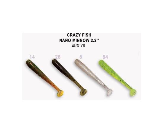 Мягкая приманка CRAZY FISH Nano Minnow 2.2" 22-55-M70-6, фото 