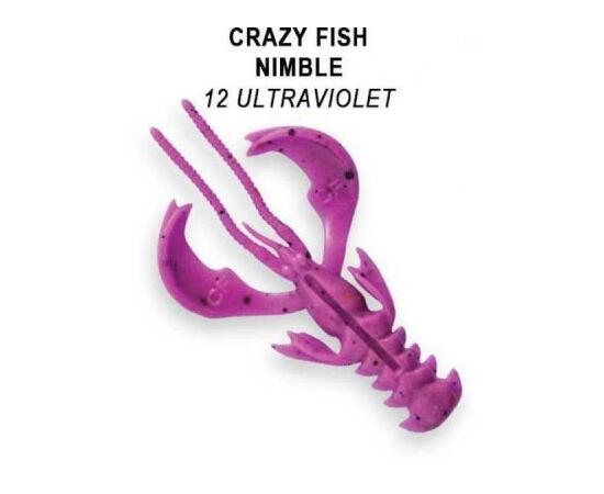 Мягкая приманка CRAZY FISH Nimble 3.2" 72-80-12, фото 