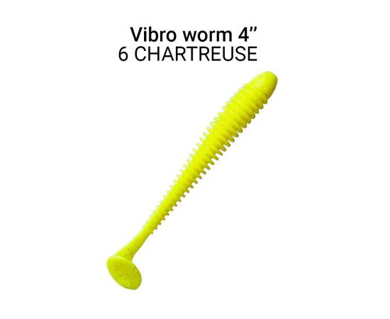 Мягкая приманка CRAZY FISH Vibro Worm 4'' 75-100-6-6, фото 