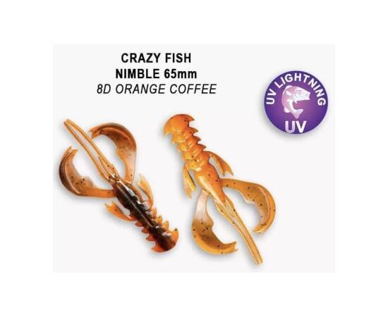 Мягкая приманка CRAZY FISH Nimble 2.5" 44-65-8d-6, фото 