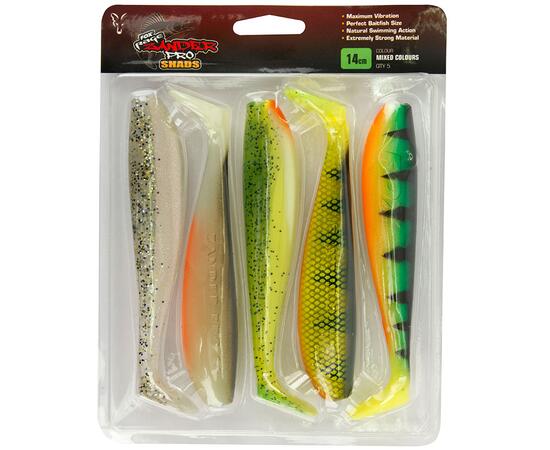 Виброхвост FOX RAGE Zander Pro Shad 14см Mixed Colour 5шт блистер, фото 