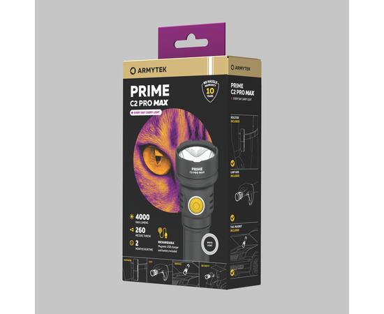 Фонарь ручной Armytek Prime C2 Pro Max Magnet USB White, фото , изображение 3