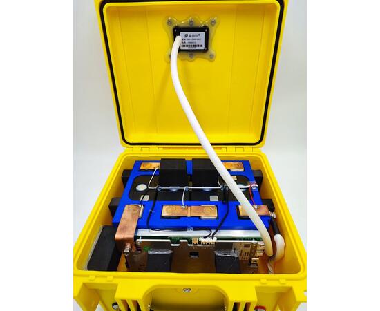 Аккумулятор BatteryCraft Lifepo4 12V 105Ah BMS 100 A c Bluetooth (желтый корпус), фото , изображение 7