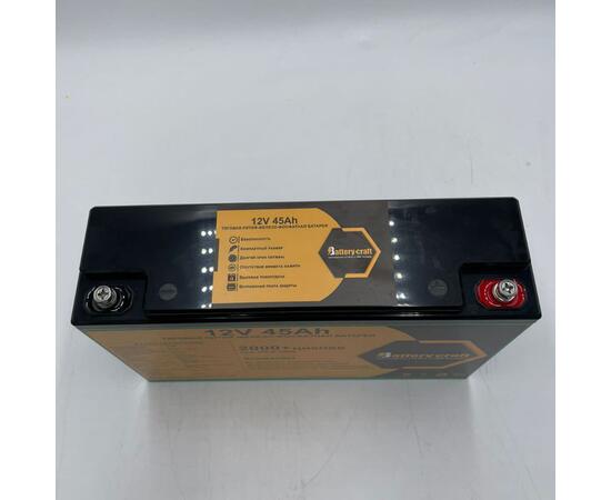 Аккумулятор BatteryCraft Lifepo4 12V 45Ah с bms 100А, тяговая батарея, фото , изображение 2