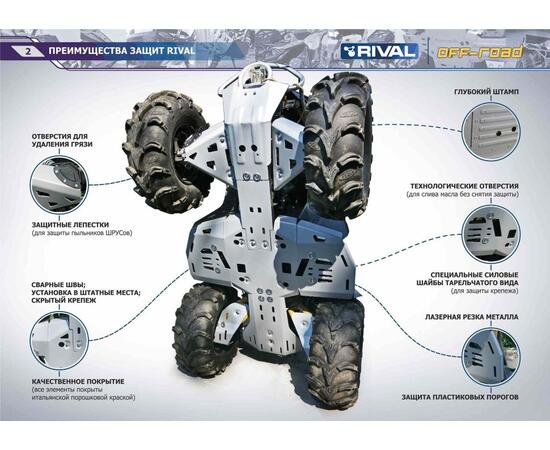 Защита днища для квадроцикла Baltmotors Jumbo 700  Max, фото , изображение 2