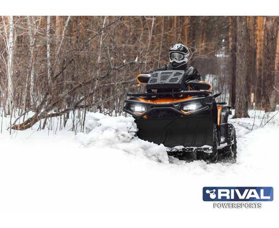 Комплект снегоотвала с быстросъемным креплением Quick2 black 150 мм (All ATV) для квадроцикла, фото 