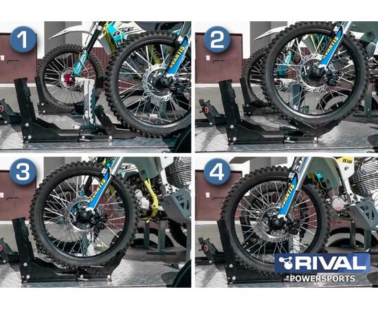 Крепление мотоцикла в прицепе RIVAL, фото , изображение 4