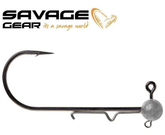 Джиг головка с дополнительным ухом Savage Ball Jighead Nl 8/0 15g 50pcs, фото 