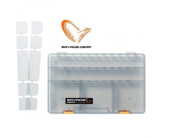 Коробка для приманок SAVAGE GEAR Lurebox 6D Smoke 36X22,5X5cm, фото 