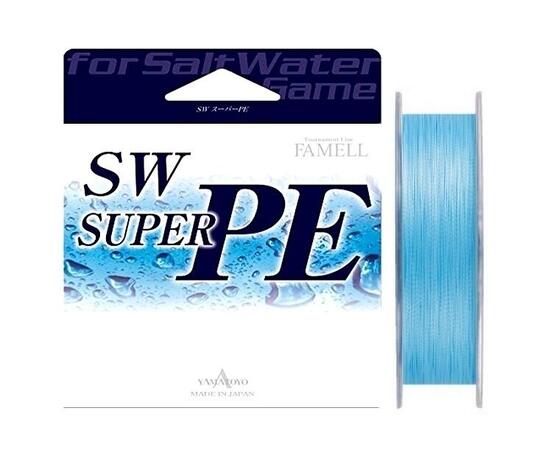 Плетеный шнур Yamatoyo Famell SW Super PE х4, #1.2, 200 м, голубой, фото 