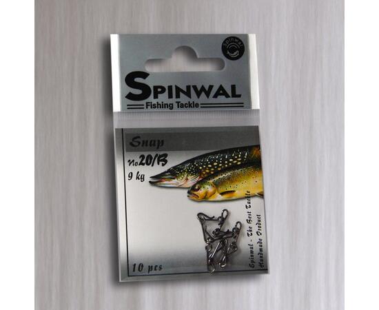 Застежка Spinwal Snap size 20B 9kg 10pcs, фото , изображение 2