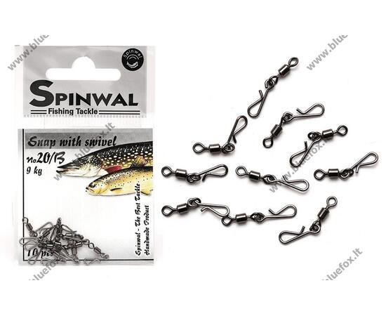 Застежка Spinwal Snap with swivel size 20B 10pcs su, фото 