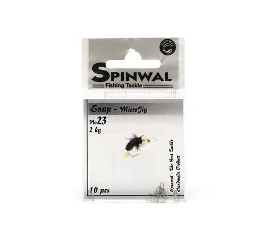 Застежка Spinwal Snap MicroJig size 23 2kg 10pcs, фото , изображение 3