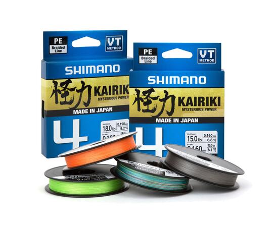 Шнур плетеный Shimano Kairiki 4 150m 0,10mm 6,8kg Orange, фото , изображение 2