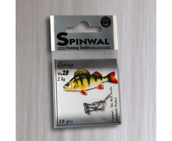 Застежка Spinwal Snap size 20 2kg 10pcs, фото , изображение 3