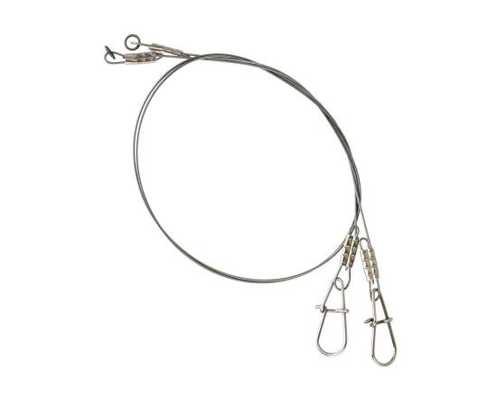 Поводок SAVAGE GEAR  Titanium Jerkbait Trace 22cm 0,5mm 20kg 2pcs, фото 