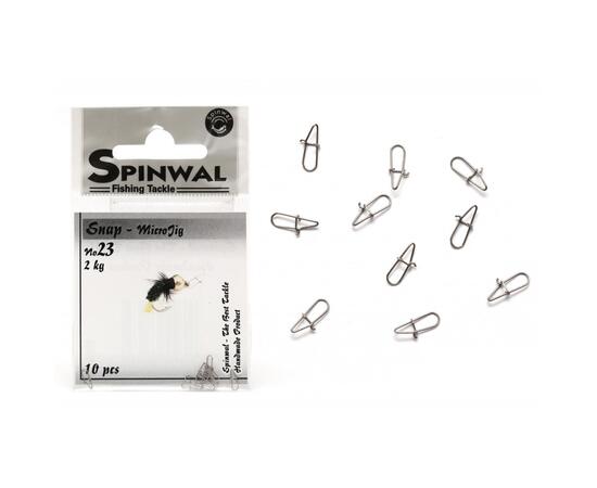 Застежка Spinwal Snap MicroJig size 23 2kg 10pcs, фото 