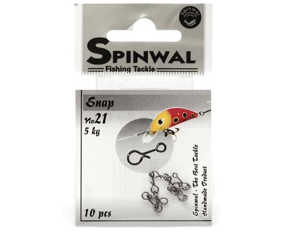 Застежка Spinwal Snap size 21 5kg 10pcs, фото , изображение 2