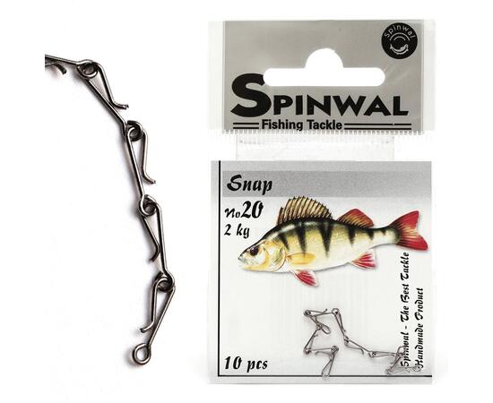 Застежка Spinwal Snap size 20 2kg 10pcs, фото 