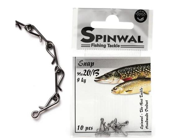 Застежка Spinwal Snap size 20B 9kg 10pcs, фото 