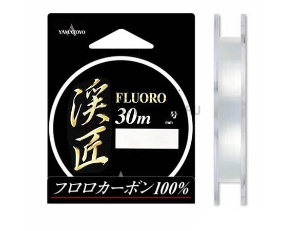 Флюорокарбон Yamatoyo Keiso Fluoro, #1, 30 м, прозрачный, фото 