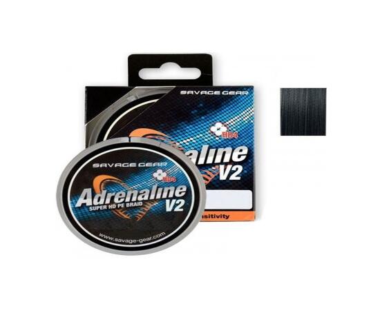 Леска плетеная SAVAGE GEAR HD4 Adrenaline V2 120m 0,13mm 7,8kg Grey, фото 