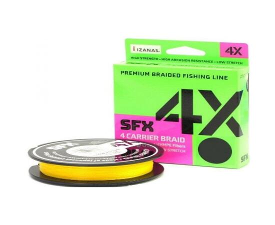 Леска плетеная SUFIX SFX 4X Braid Hot Yellow 135m 0.148mm 7.0kg, фото 