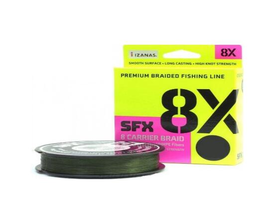 Леска плетеная SUFIX SFX 8X Braid Low Vis Green 135m 7.7kg 0.148mm, фото 