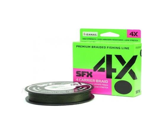 Леска плетеная SUFIX SFX 4X Braid Low Vis Green 135m 0.285mm 18.0kg, фото 