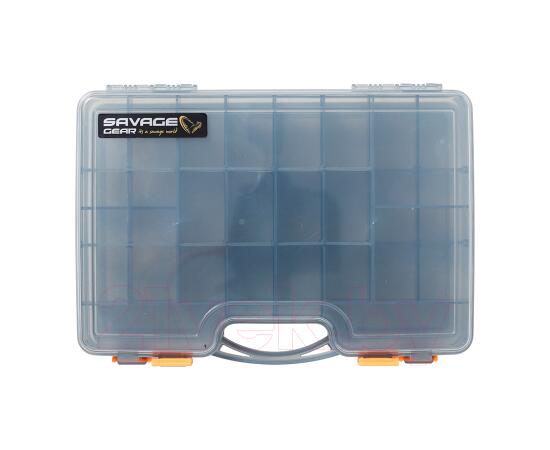 Коробка для приманок SAVAGE GEAR Lurebox 2 Sided Smoke Short 20,5X17X4,8cm, фото 