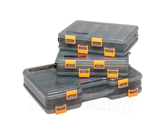 Коробка для приманок SAVAGE GEAR Lurebox 2 Sided Smoke Short 20,5X17X4,8cm, фото , изображение 2
