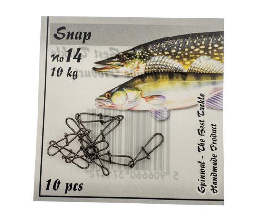 Застежка Spinwal Snap size 14 10kg 10pcs, фото 