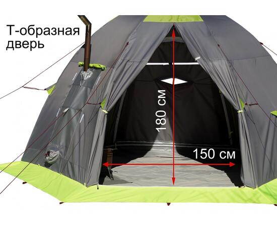 Мобильная Баня Лотос 5 (Д-образный вход + дно ПУ4000) (360х320/205 см), фото , изображение 7