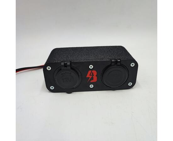 Выносной блок USB и розетка 12v провод 1,5 метра BatteryCraft, фото , изображение 2