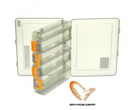 Коробка для приманок SAVAGE GEAR Lurebox 2 Sided Smoke Short 20,5X17X4,8cm, фото , изображение 3