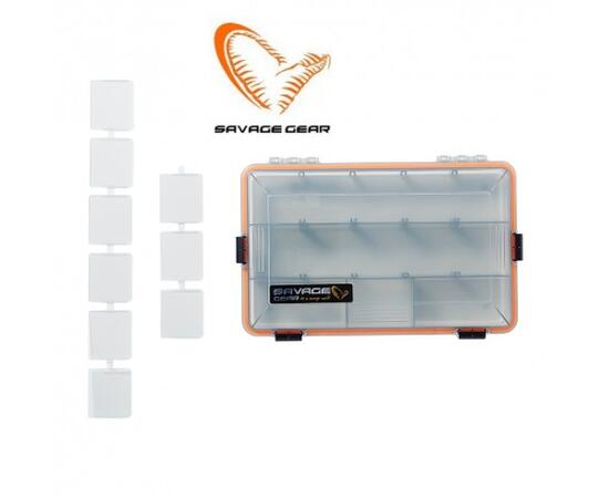 Коробка для приманок SAVAGE GEAR WP Lurebox 4B Smoke 27,5X18X5cm, фото 