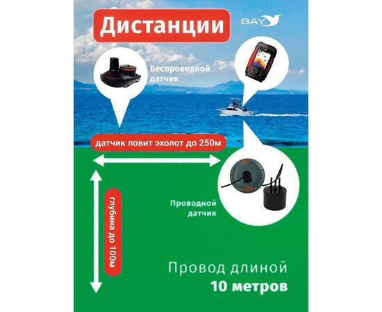 Эхолот Lucky FL 168 LiC с проводным и беспроводным датчиком, фото , изображение 5