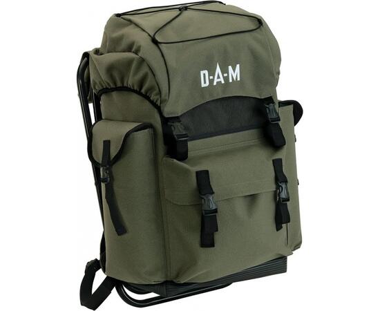 Стул-рюкзак DAM Backpack with Chair 40x38x55cm 3,0kg, max 110kg,, фото , изображение 2