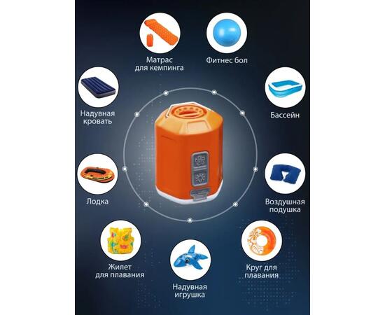 Насос аккумуляторный светодиодный для кемпинга + фонарик GIGA Pump 4.0, фото , изображение 2