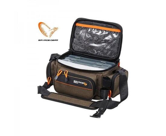 Сумка SAVAGE GEAR System Box BAG M 3 Boxes 5 Bags 20X40X29cm 12L, фото 