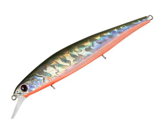Воблер TsuYoki FLIRT 115SP 435R, Цвет: 435R, Вес воблера (г): 16,5, Длина воблера (мм): 115, Тип воблера: Минноу, Тип плавучести воблера: суспендер, Штрихкод: 4627138878781, Количество крючков: 3, фото 